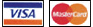We accept Visa and Mastercard